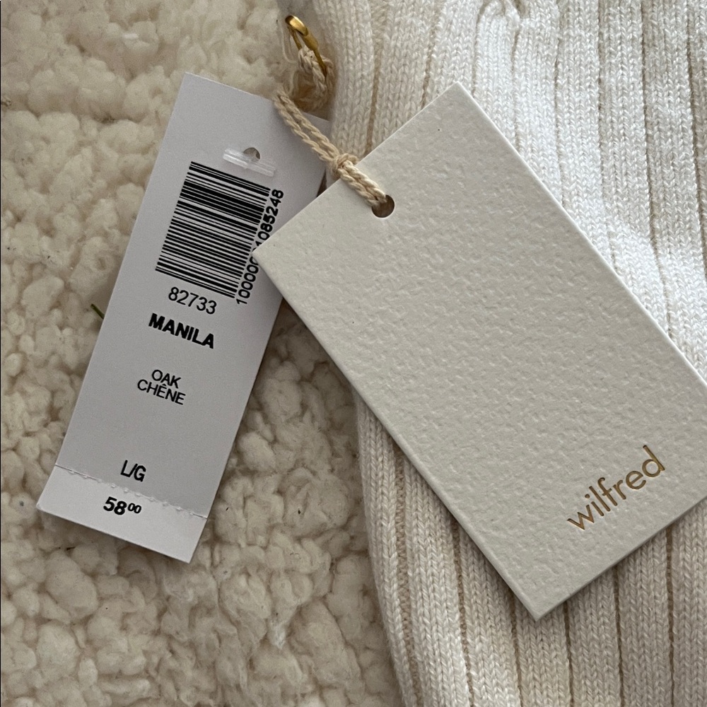 Aritzia Ribbed Knit Crop Top - oak - Picture 2 of 6